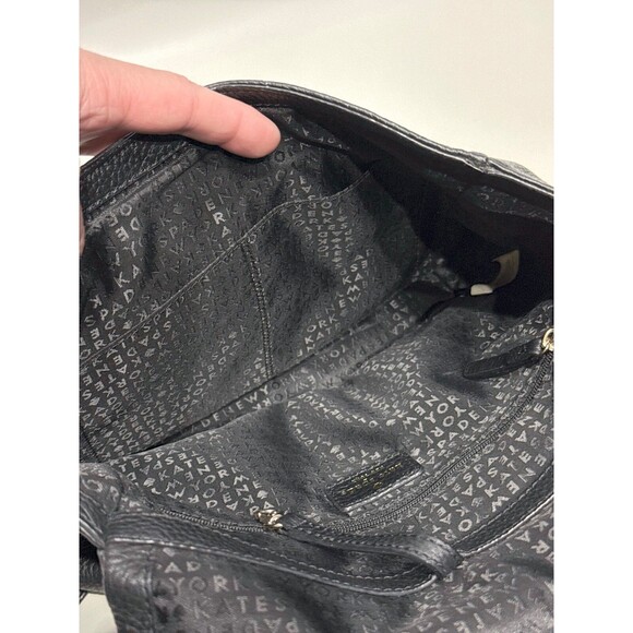Kate Spade Highland Place Backpack Black Pebbled Leather Gold Hardware 11x10x4